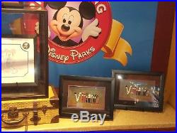 Disney Parks Trading Pins Villains Letter Alphabet Framed Set Picture Frame