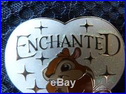 Disney Pin 72933 Japan Cinema Exclusive Enchanted PIP Chipmunk Giselle RARE LE