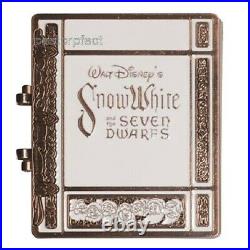 Disney Pin D23 Snow White 7 Dwarfs Storybook Jumbo Book Mirror WDW 50 Years 2021