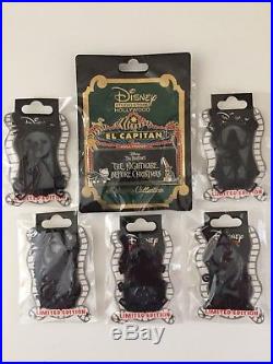 Disney Pin DSSH 6 Pins Set Marquee LE 300 Nightmare Before Christmas Silhouette
