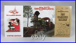 Disney Pin Fort Wilderness Railroad Florida Project Postcard Mickey Mouse