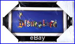 Disney Pin Framed Set DLR Disneyland Character Letter Tinker Bell Cheshire