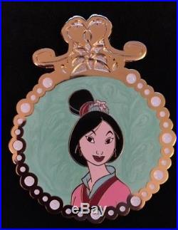 Disney Pin LIMITED EDITION 125 Mulan Medallion Pearl Rare Princess Pin