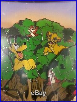 Disney Pin Le Jumbo Wdw Tree Of Life Animal Kingdom Route 498 Stitch Jiminy