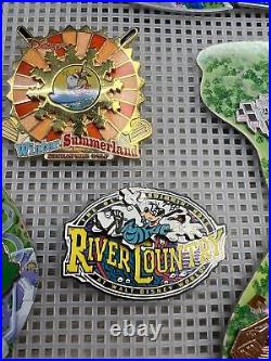 Disney Pin Map Cast Member Exclusive Epcot MGM Magic And Animal Kingdom Plus