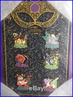 Disney Pin Mickey Halloween Party Villains Framed Gaston Ursula Maleficent Queen
