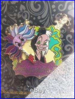 Disney Pin Mickey Halloween Party Villains Framed Gaston Ursula Maleficent Queen