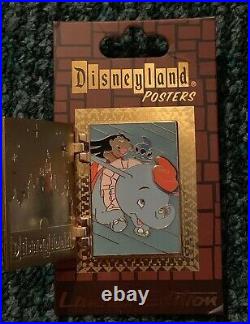 Disney Pin Stitch Lilo Dumbo Elephant Attraction Fantasyland Poster Pins Set/lot