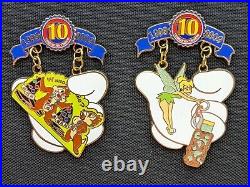 Disney Pin Trading 10th Anniversary Tribute Collection FULL SET LE 1000 RARE HTF
