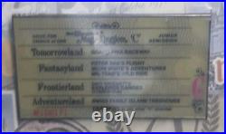 Disney Pin WDW 40th Anniversary Retro Ticket Book Booster Set A B C D E 81877