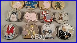 Disney Pin WDW Pixar Party 2016 John Ratzenberger Mystery Complete 16 Pin Set