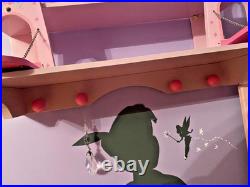 Disney Pink Princess Castle Theme Wall 3 Shelf Cinderella Sleeping Beauty Belle