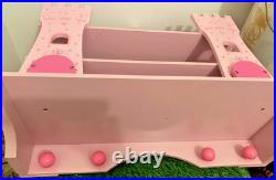 Disney Pink Princess Castle Theme Wall 3 Shelf Cinderella Sleeping Beauty Belle