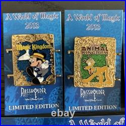 Disney Pins A World of Magic Passholder AP 2013 Complete 6 Pin Set WDW