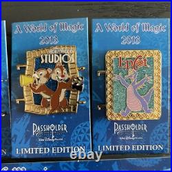 Disney Pins A World of Magic Passholder AP 2013 Complete 6 Pin Set WDW