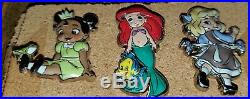 Disney Pins Animators Collections Complete Set Ariel Belle Moana Tianna & More
