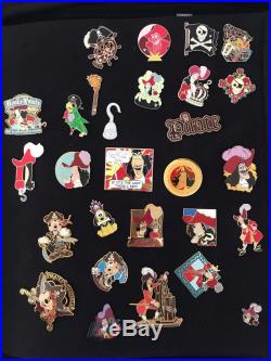 Disney Pins & Bag Older Lanyard, Hidden Mickey, Rare, Cast & Rack Lot of 297