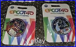 Disney Pins Epcot 40th Anniversary Complete Pin Set of 11 Showcase Lands NEW