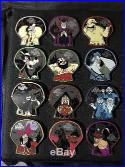 Disney Pins MNSSHP 2018 Mickeys Halloween Party Completed Mystery Pin Set Of 12