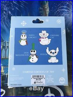 Disney Pins Mickey's Very Merry Christmas Party 2018 Four Pin Box Set LE 300