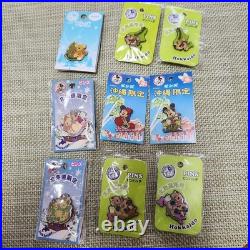 Disney Pins Set of 8 Hokkaido & Okinawa Regional Limited Mickey Minnie Snowman