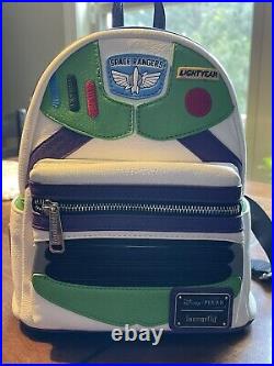 Disney Pixar Theme Parks Loungefly Mini Backpack Buzz Lightyear
