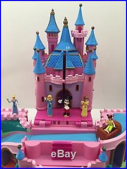 Disney Polly Pocket Magic Kingdom Theme Park Castle Train Dumbo Ride People Lot