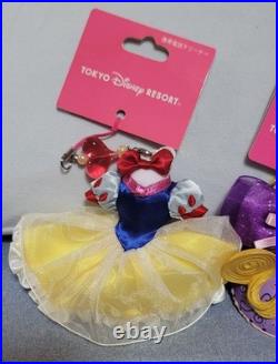 Disney Princess Key Holder Set 21 Pcs Elsa Ariel Belle Cinderella Used Japan