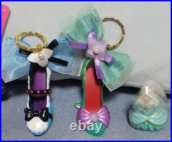 Disney Princess Key Holder Set 21 Pcs Elsa Ariel Belle Cinderella Used Japan