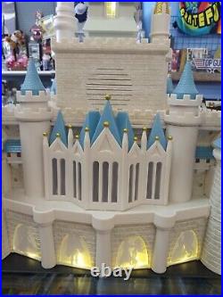 Disney Princess Theme Park Monorail Cinderella Castle With Figures Read Descrpt