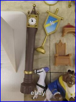 Disney Princess Theme Park Monorail Cinderella Castle With Figures Read Descrpt