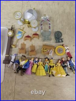 Disney Princess Theme Park Monorail Cinderella Castle With Figures Read Descrpt