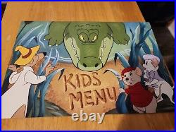 Disney Prop Port Orleans Resort Kids Menu The Rescuers down under themed Bernard Disney Prop Port Orleans Resort Kids Menu The Rescuers down under themed Bernard