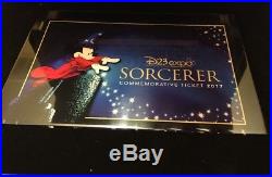 Disney RARE 2017 D23 Expo SORCERERS Commemorative Ticket
