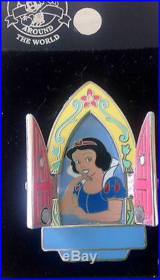 Disney RARE WDW Princess Hinged Window Complete set of 7 Pins