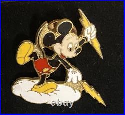 Disney Reedy Creek Cast Member Pin Circa 1996 Rare Mickey WithLightning Bolts