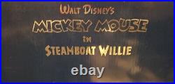 Disney STEAMBOAT WILLIE MICKEY MINNIE Figural Model Sheet Figurine Ltd ed