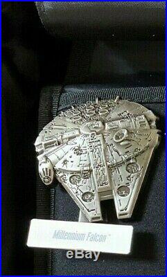 Disney Star Wars Pin Of The Month Vehicles (COMPLETE SET) Hinged Pin LE on cards