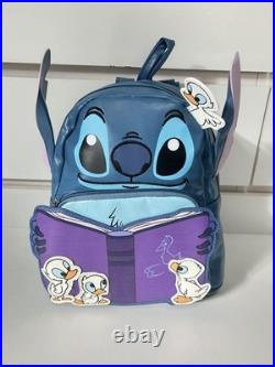 Disney Stitch Backpack Loungefly Style 12x9 inches Used Japan Disney Stitch Backpack Loungefly Style 12x9 inches Used Japan