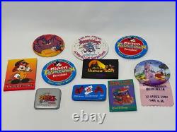 Disney Store Cast Member Buttons Theme Park Promo Collection Lot of 10