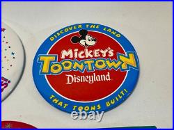 Disney Store Cast Member Buttons Theme Park Promo Collection Lot of 10