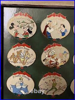 Disney Store The 12 Days of Christmas Pin Set LE 300