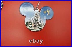 Disney Store & Theme Park Christmas Ornament Lot 36 Porcelain/2 metal/2 Stands