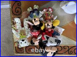 Disney Theme Park Edition Japan Minnie Mouse Bean Bag Japanese Kimono Plush
