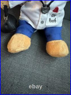 Disney Theme Park Edition Winnie The Pooh DR DOCTOR Bee Plush 8 RARE NWT HTF
