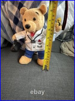 Disney Theme Park Edition Winnie The Pooh DR DOCTOR Bee Plush 8 RARE NWT HTF
