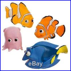 Disney Theme Park Educational Products Nemo Bath Buddies 4 Piece Toy Set