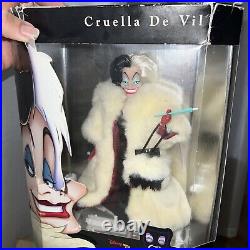 Disney Theme Park Exclusive -Disney Villains -Cruella De Vil Doll New Rare wBox