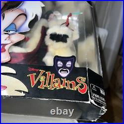 Disney Theme Park Exclusive -Disney Villains -Cruella De Vil Doll New Rare wBox