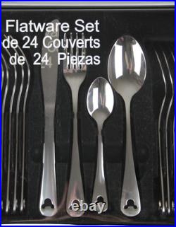 Disney Theme Park Exclusive Mickey Icon 24 Piece Flatware Set